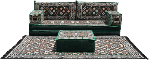 Vista 10 de arabicsofa Asiento de sofá tradicional de Oriente Medio, cojín modular hecho a mano con almohadas de respaldo