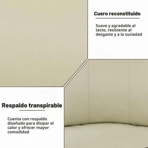 Vista 4 de A Ainehome Juego de Muebles de Sala de Estar de Cuero Reclinable Juego de Sofá Sillón Loveseat Juego de Muebles Sofá para Sala de Estar/Espacio