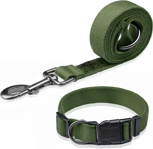 Vista 23 de Collar de perro beige para perros pequeños, transpirable, antiolor y suave, cómodo para cachorros de piel sensible, 90% rayón de bambú, collar
