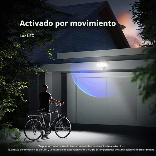 Vista 5 de Onforu Luces LED con sensor de movimiento de 100 W, luz de inundación del anochecer al amanecer, sensor de movimiento al aire libre, luces