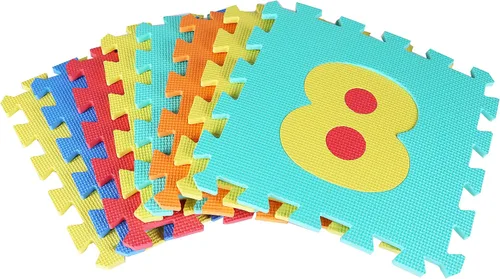 Vista 4 de BalanceFrom Tapete de juego de rompecabezas para niños con azulejos entrelazados de espuma EVA