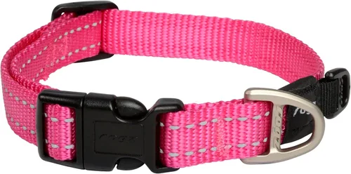 Vista 11 de Collar reflectante para perros medianos, ajustable de 12 a 17 pulgadas, color negro