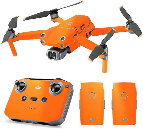 Vista 53 de SopiGuard Skin for DJI Mavic Air 2s Juego completo de calcomanías de vinilo de precisión + controlador + 3 fundas de batería (3M negro carbón)