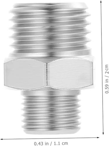 Vista 9 de EXCEART Conector de manguera de adaptador de 1/8 '' a 1/4 '' Adaptador de manguera de aerógrafo flexible fácil instalar