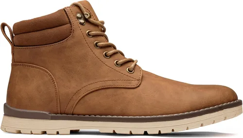 Vista 68 de Vostey - Botas tobilleras con cordones (Chukka), de senderismo, impermeables y estilo informal para hombre