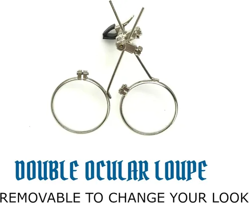 Vista 58 de Lentes estilo victoriano Steampunk con diseño de brújula, lentes de colores y lupa ocular