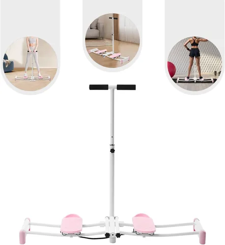 Vista 6 de Entrenador de suelo pélvico y simulador de esquí, máquina de ejercicios Kegel ajustable 2 en 1 para mujeres, recuperación posparto, adelgazamiento