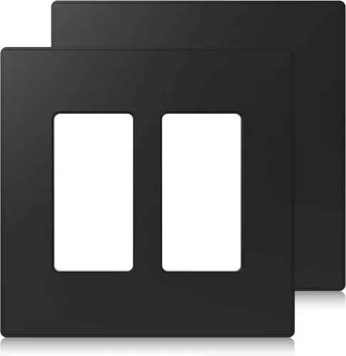 Vista 10 de ELEGRP Placas decorativas de pared sin tornillos, de tamaño mediano, cubierta termoplástica irrompible para interruptor de salida de receptáculo