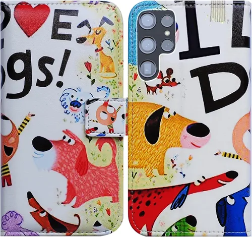 Vista 25 de Bcov Funda para Galaxy S22 Ultra, funda de piel con tapa para Samsung Galaxy S22 Ultra 5G