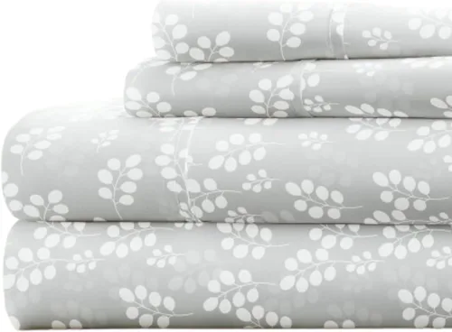 Vista 40 de Linen Market Juego de sábanas de 4 piezas tamaño matrimonial (gris claro cambray) – Duerme mejor que nunca con estas sábanas ultrasuaves y Cambray