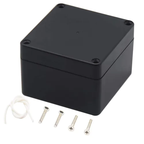 Vista 11 de Zulkit. - Caja de plástico impermeable ABS IP65. - Caja de derivación eléctrica - color negro.