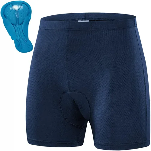 Vista 7 de Przewalski Pantalones cortos de ciclismo para hombre, 23D, acolchados, para bicicleta, MTB Liner