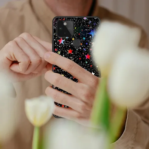 Vista 407 de Funda delgada para Google Pixel 4 XL, funda delgada de silicona de TPU suave a prueba de golpes para Google Pixel 4 XL, astronauta Galaxy