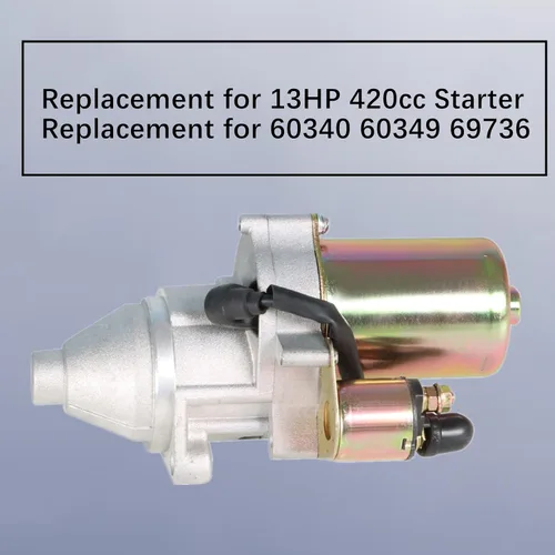 Vista 5 de LABLT Reemplazo del motor de arranque de motocicleta para Predator 13HP 420cc 60340 60349 69736