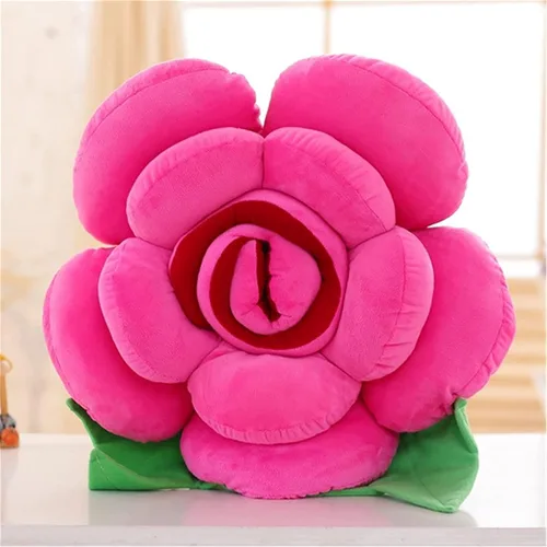 Vista 2 de Cojín de asiento de flores, cojines de suelo, cojines para muebles de patio, cojines de almohada (19.7 in, rosa)