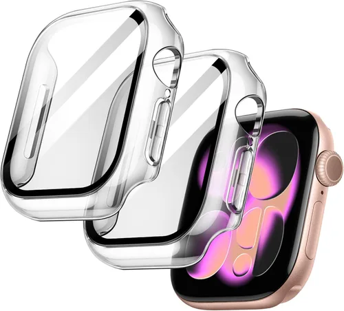 Vista 21 de JETech Funda para Apple Watch SE 3/2/1, Series 6/5/4 de 1.575 in, color Negro