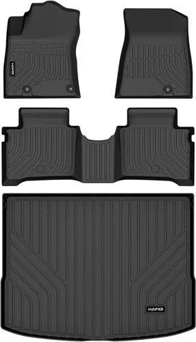 Vista 83 de HAFIDI® Juego de alfombrillas y forro de carga para Kia EV9 2024 2025 2026 (no apto para sillas de relajación), protección para todo tipo de clima