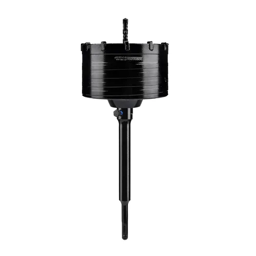 Vista 24 de Mollom Sierra perforadora para hormigón SDS Plus de 8.661 in, cortador de agujeros de alta resistencia con broca de posición central de 4.331 in