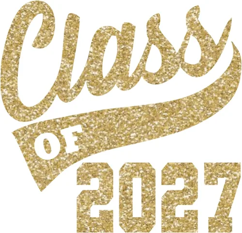 Vista 10 de Adhesivo de graduación para planchar en la clase de 2027, calcomanía para camiseta de secundaria, parche de graduación HTV para graduados