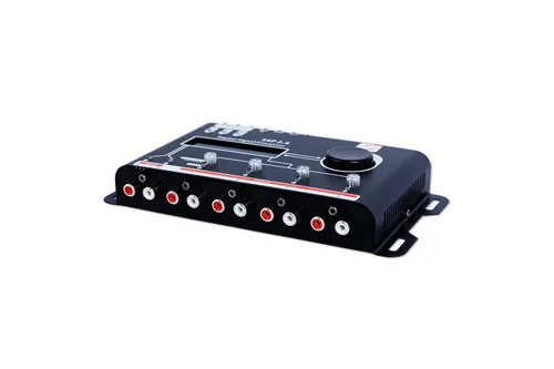 Vista 5 de Soundfy Procesador y ecualizador de señal digital SSP 2.4 - EQ gráfico de 15 bandas, 12 preajustes, crossover incorporado para mejorar el audio