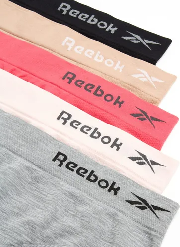 Vista 3 de Reebok Ropa interior para mujer, paquete de 5 calzoncillos hipster sin costuras (S-XL)