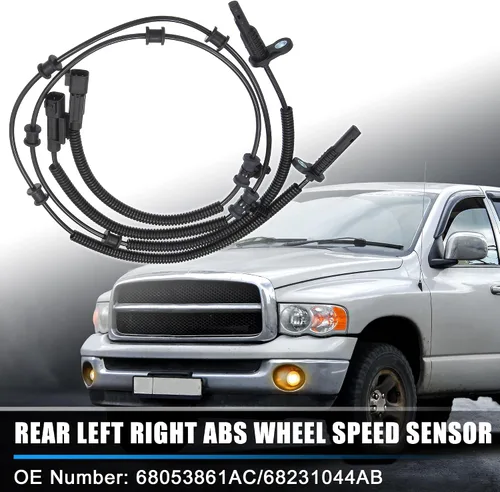 Vista 2 de X AUTOHAUX 2 unids ABS Sensor de velocidad de rueda trasera izquierda derecha Sensor de freno ABS para Ram 1500 2013-2018 para Ram 1500 Classic