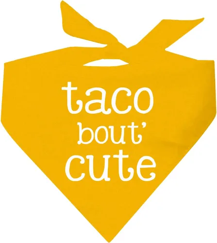 Vista 14 de Taco Bout' - Bandana para perro 100% algodón triángulo ajustable Hecho en Estados Unidos Cinco de Mayo Divertido accesorio de comida Negro