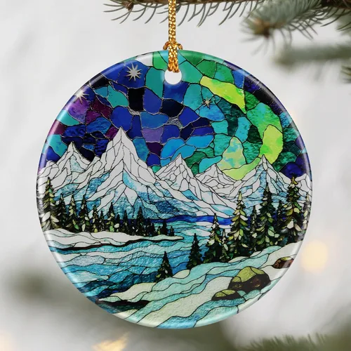 Vista 12 de Adornos de atardecer en la playa, adornos de Navidad: decoraciones de árbol de Navidad, decoración navideña, rellenos de calcetines, ideas de Ondas