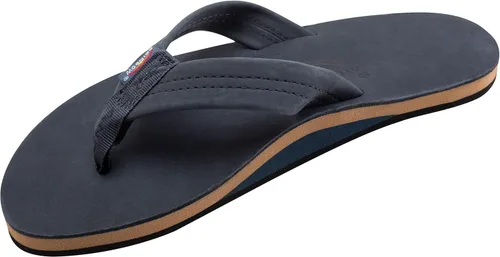 Vista 6 de Sandalias Rainbow para hombre de una sola capa de cuero Premier Cafe
