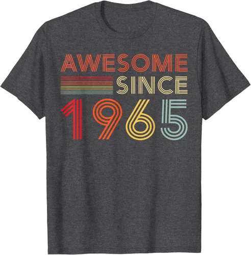 Vista 26 de Camiseta retro de 60 cumpleaños decoraciones para hombres 60 años 1965 60, Negro