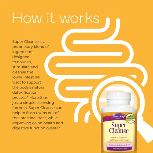 Vista 5 de Super Cleanse de Nature's Secret Apoyo a base de hierbas y probióticos, 100 tabletas
