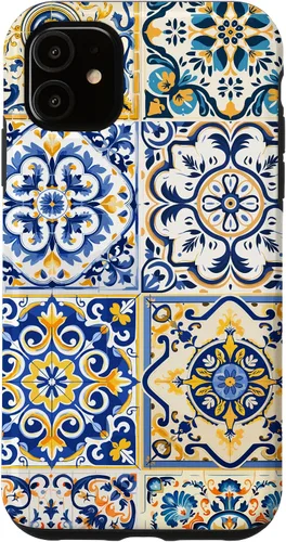 Vista 8 de Funda para iPhone 17 con diseño de azulejos mediterráneos sicilianos