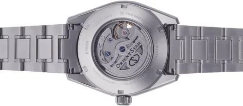 Vista 3 de Orient Star Moon Phase RE-AY0005A - Reloj de cristal de zafiro para hombre con esfera de nácar, Nácar