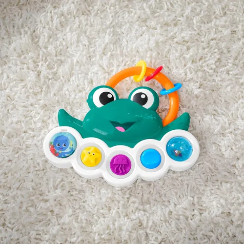 Vista 10 de Baby Einstein Ocean Explorers Neptune's Busy Bubbles - Juguete de actividad sensorial con luces interactivas y música, a partir de 3 meses Burbujas
