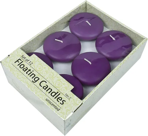 Vista 8 de Velas flotantes moradas de 3 pulgadas