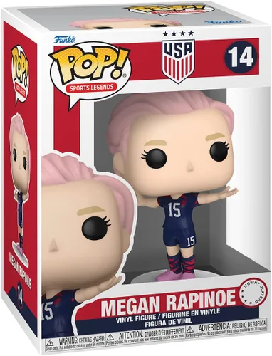 Vista 2 de Funko Leyendas del deporte: La Selección Nacional Femenina de Fútbol de los Estados Unidos - Megan Rapinoe