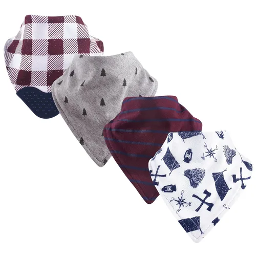Vista 6 de Yoga Sprout Babero bandana con mordedor, alas, paquete de 4 Paquete de 4 alas