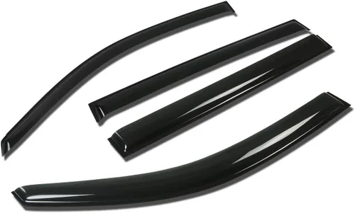 Vista 28 de Auto Dynasty 4 viseras adhesivas para ventana compatibles con Avalon de 4 puertas 2000 2001 2002 2003 2004 2000-2004, deflector protector de lluvia
