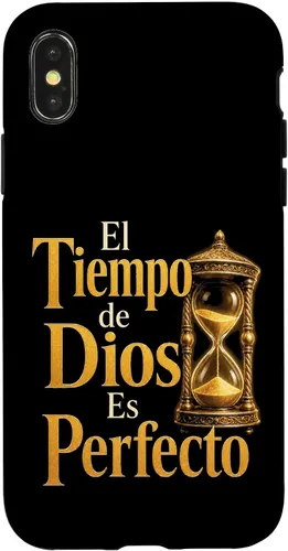 Vista 5 de Fe Cristiana El Tiempo De Dios ES Perfecto Hourglass Case for iPhone Air