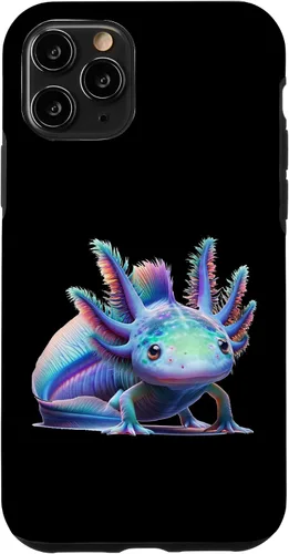 Vista 26 de Carcasa de arte de mundo submarino encantado para iPhone 11 Pro Max con diseño de ajolote mágico
