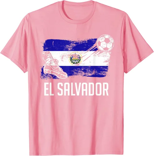 Vista 93 de Camiseta salvadoreña con bandera de fútbol salvadoreño