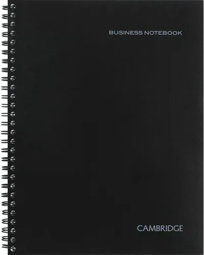 Vista 3 de Cambridge Cuaderno limitado, paquete de 6 cuadernos negros, con rayas legales, cuaderno profesional de negocios, 80 hojas, diario de oficina