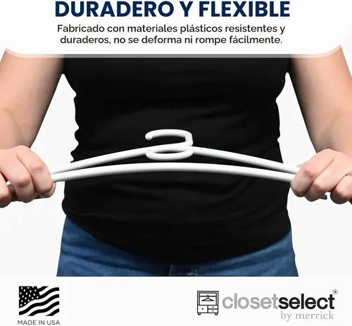 Vista 9 de Closetselect Perchas ultra resistentes, paquete de 28 unidades, perchas