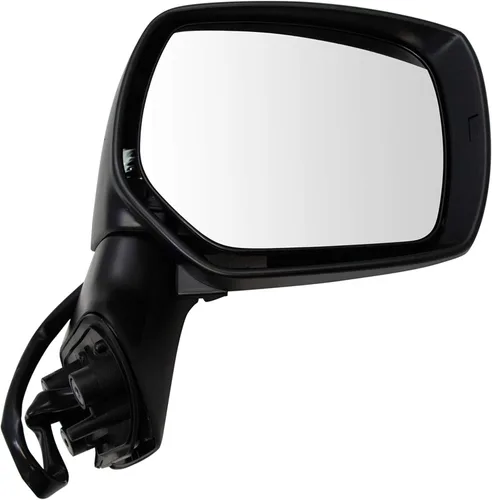 Vista 14 de TRQ Cubierta cromada del espejo manual del lado del pasajero, acabado liso para Volvo VNL 2004-2014
