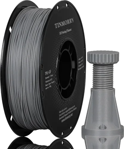 Vista 22 de TINMORRY PA6-CF - Filamento de nailon de fibra de bajo carbono de 0.07 in Pa6-cf-negro