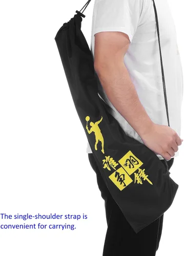 Vista 7 de M METERXITY Bolsa de raqueta de bádminton – Bolsa de tela de terciopelo con cordón, bolsa de almacenamiento para raqueta, para hombres, mujeres