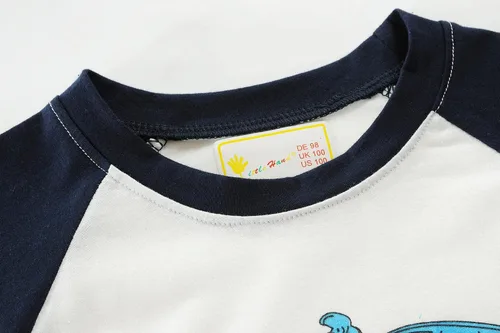 Vista 43 de Little Hand Pijamas para niños pequeños, Monster Truck 100% algodón, dinosaurio para niños, 2 piezas, ropa de dormir, conjuntos de ropa de dormir