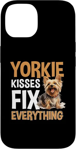Vista 4 de Funda para iPhone 13 Pro Max Yorkshire Terrier Dog Yorkie - Yorkie kisses arreglar todo