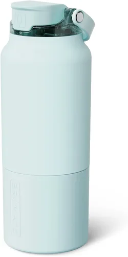Vista 28 de BrüMate Rise - Botella de agua de 25 onzas con pajita de silicona cubierta 100 % a prueba de fugas, botella de agua de acero inoxidable aislada