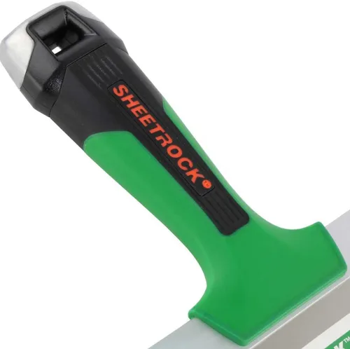 Vista 4 de USG Sheetrock Tools Cuchillo de cinta de acero inoxidable de 10 pulgadas, cuchillo profesional para juntas con mango de agarre suave, cuello cónico
